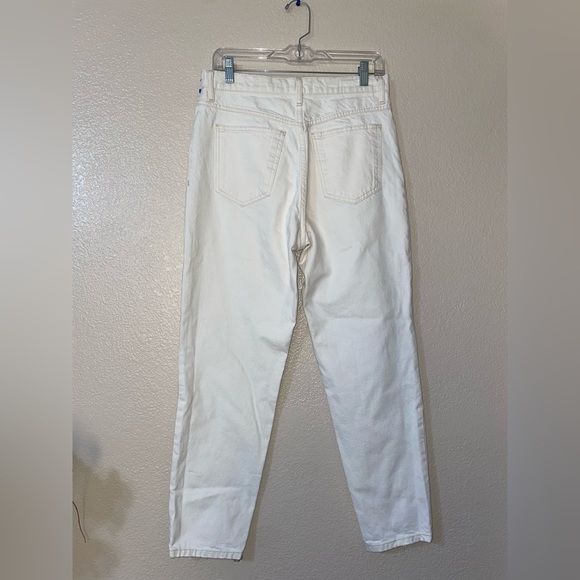 MANGO "Mom" White Denim Jeans (size 8) - Picture 2 of 5